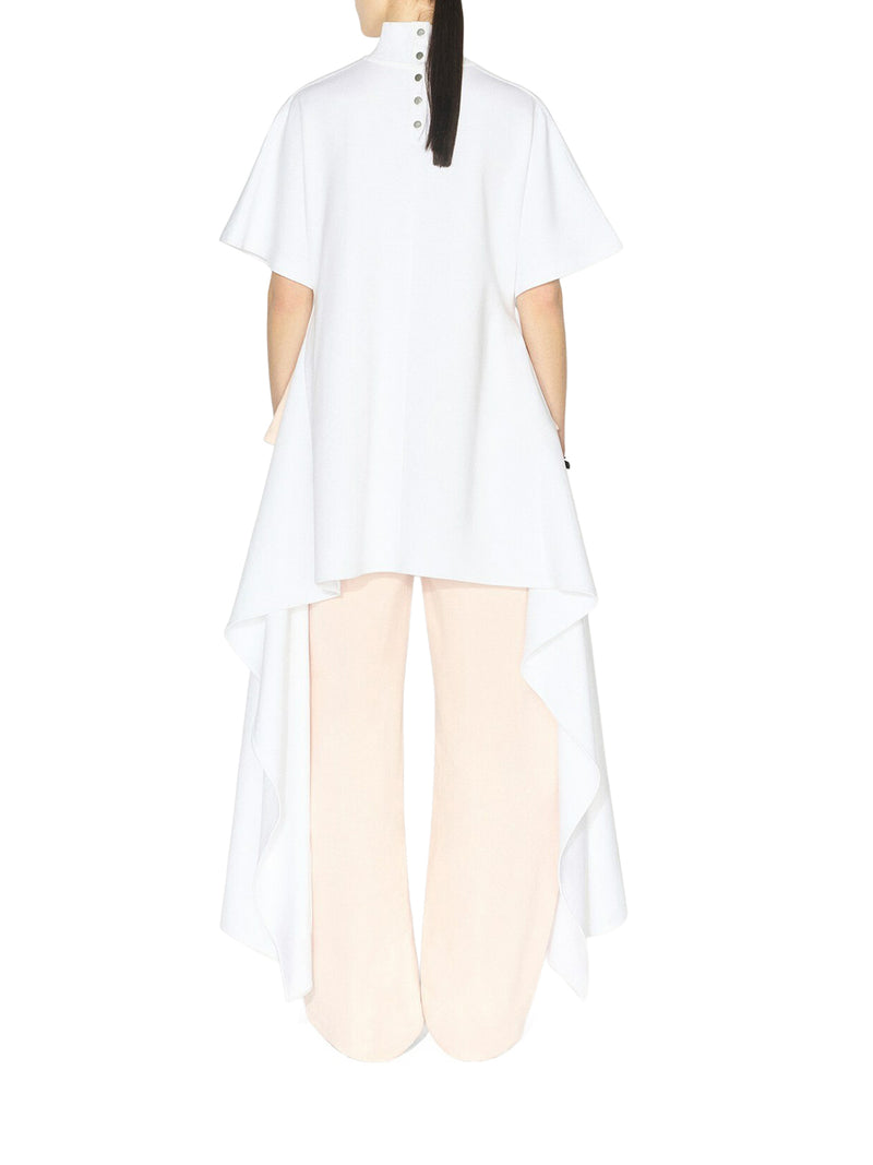 ROUND COTTON DENIM TROUSERS