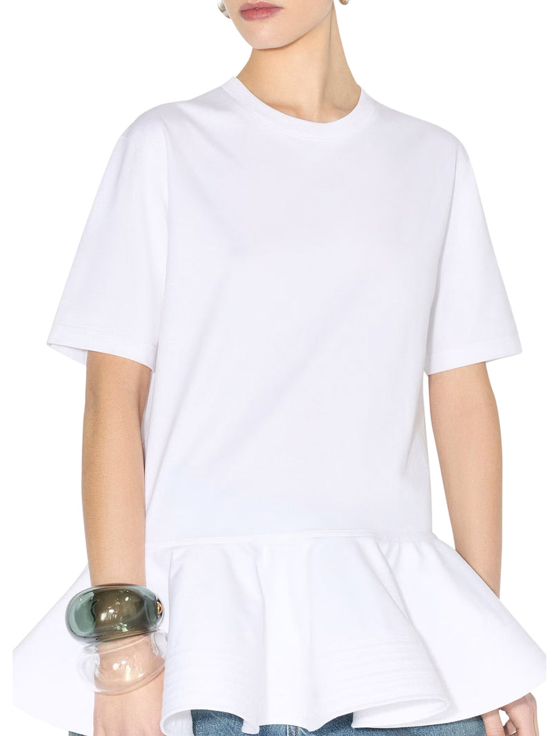 COTTON JERSEY T-SHIRT WITH CRINOLINE