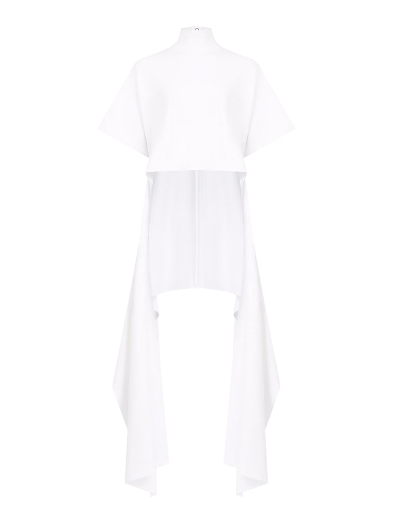 ASYMMETRIC COTTON JERSEY T-SHIRT