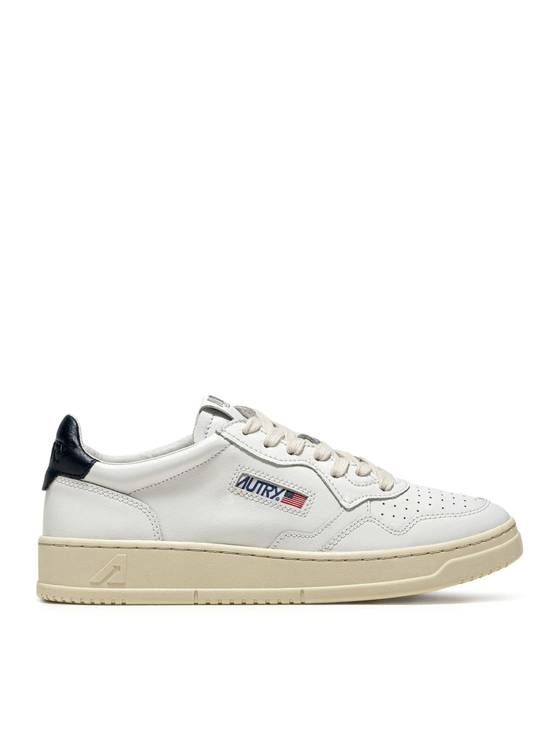 MEDALIST LOW SNEAKERS IN WHITE LEATHER AND SPACE