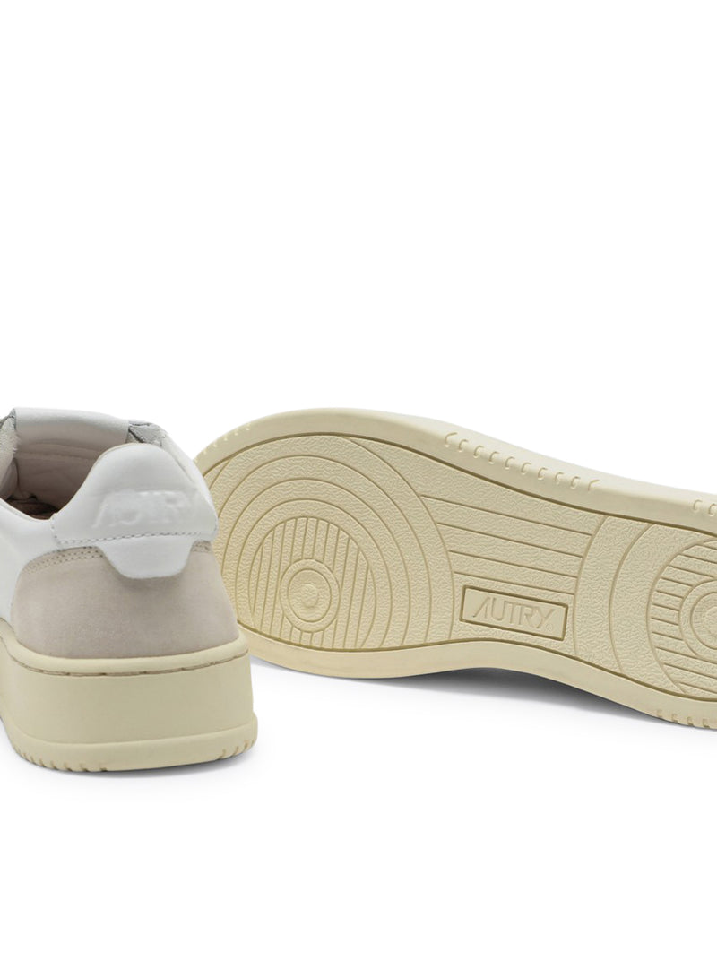 MEDALIST LOW SNEAKERS IN WHITE LEATHER AND SUEDE