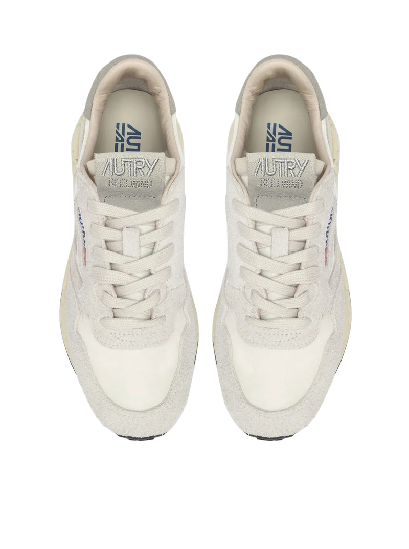 SNEAKERS REELWIND LOW IN NYLON E SUEDE BIANCO