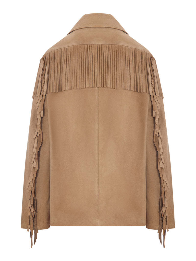 WESTERN SUEDE JACKET WITH FRINGES