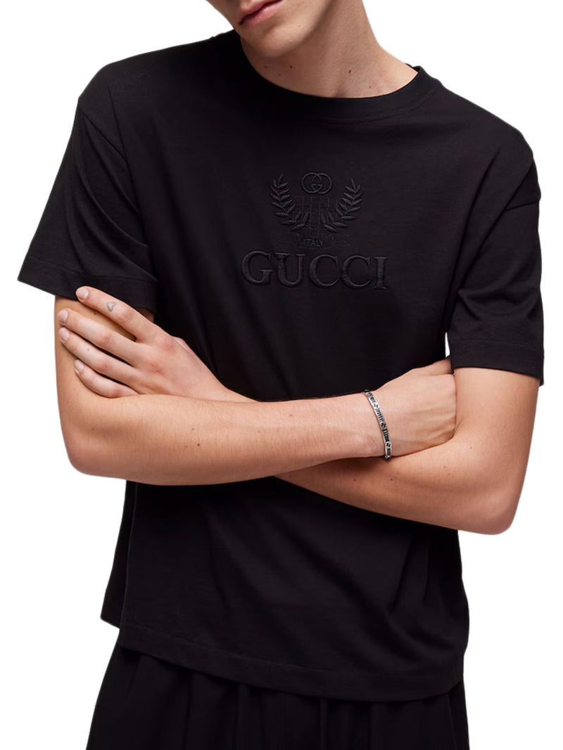 COTTON JERSEY T-SHIRT WITH EMBROIDERY