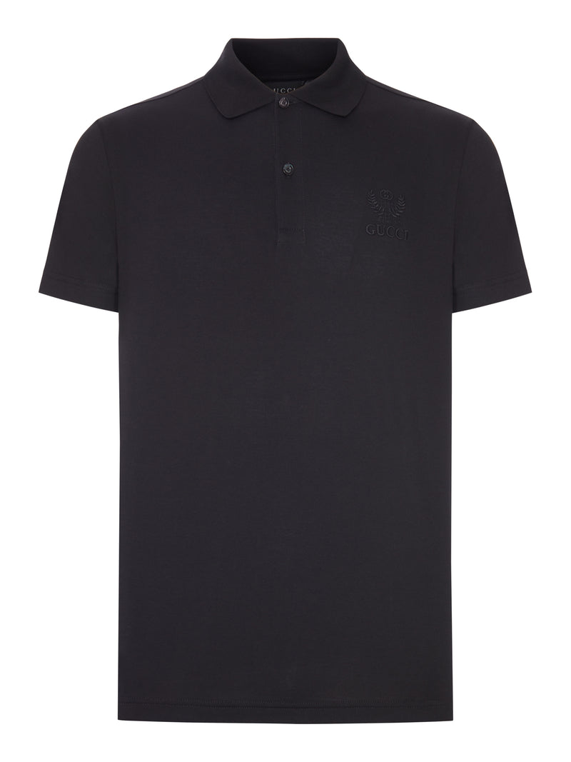 COTTON JERSEY POLO SHIRT WITH EMBROIDERY