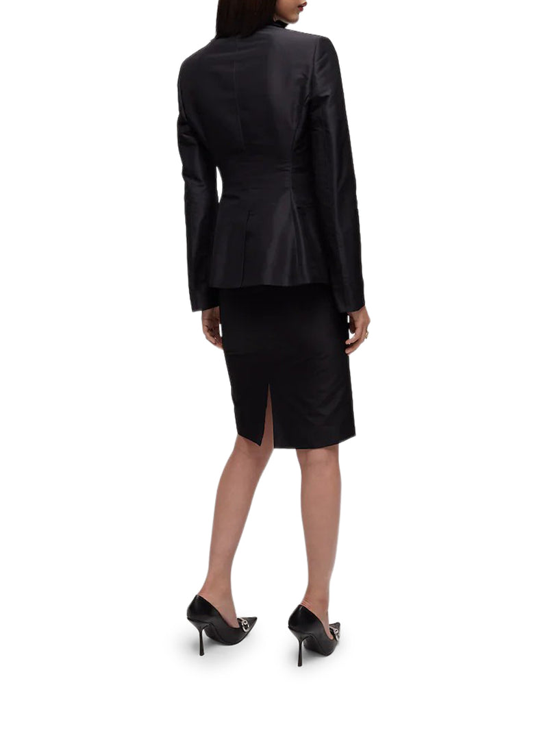 FINE SILK FAILLE JACKET