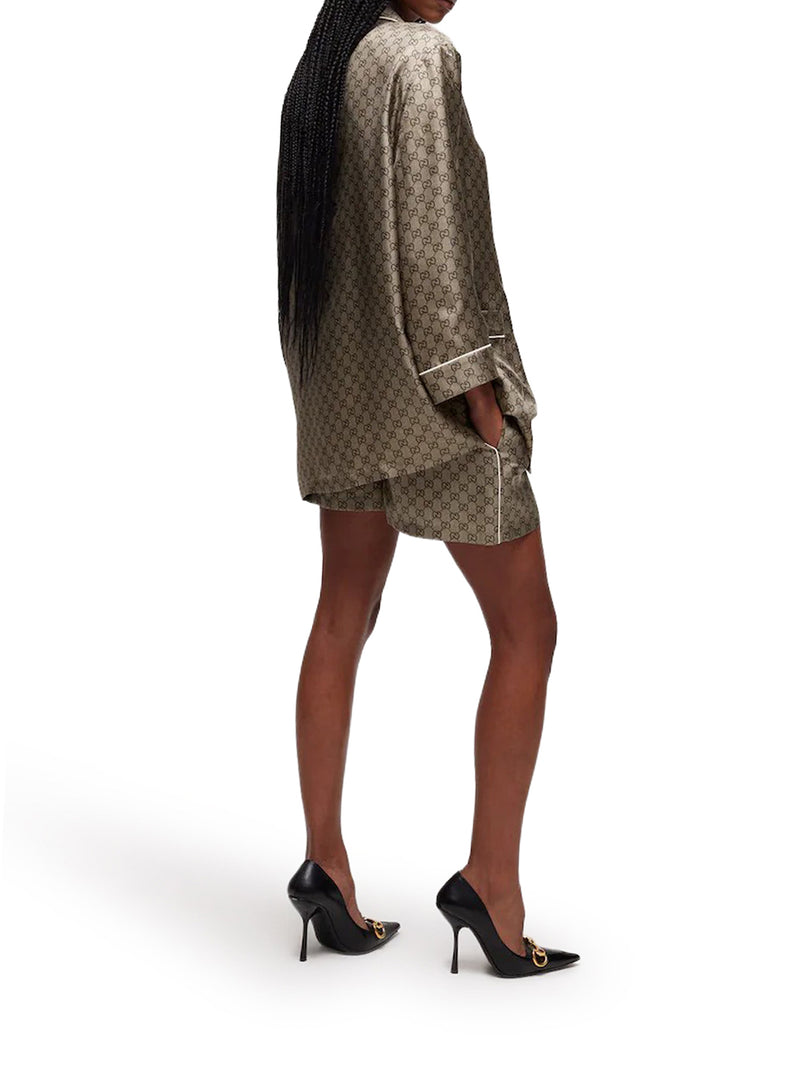 PRINTED SILK TWILL SHIRT