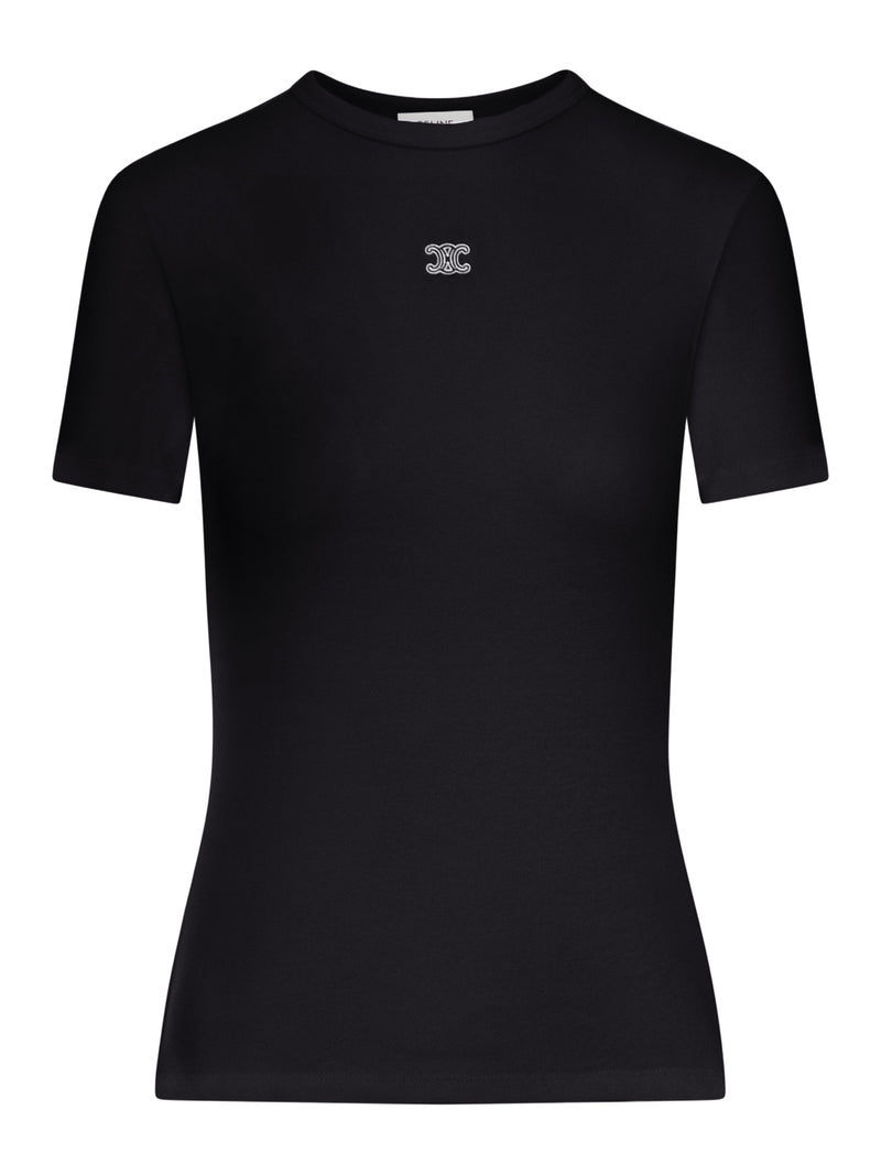 SLIM FIT COTTON T-SHIRT WITH LOGO