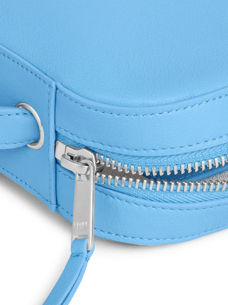 SMOOTH CALFSKIN AND LAMBSKIN CHARM MESSENGER BAG