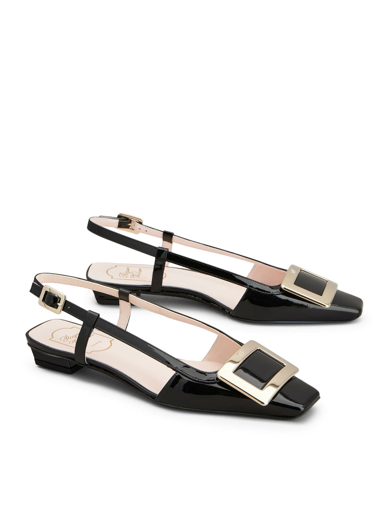 BELLE VIVIER PATENT LEATHER SLINGBACK BALLERINAS