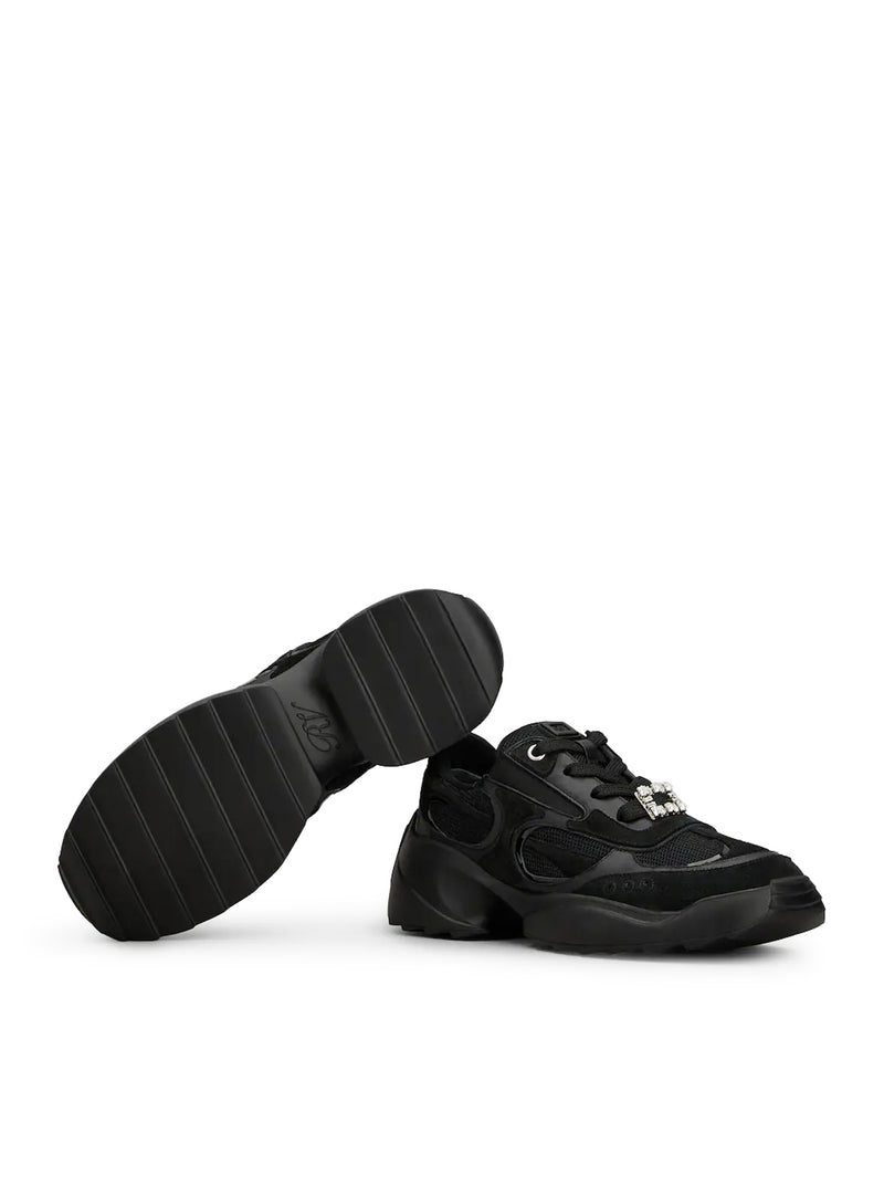VIV’ ON THE RUN LEATHER AND FABRIC SNEAKERS