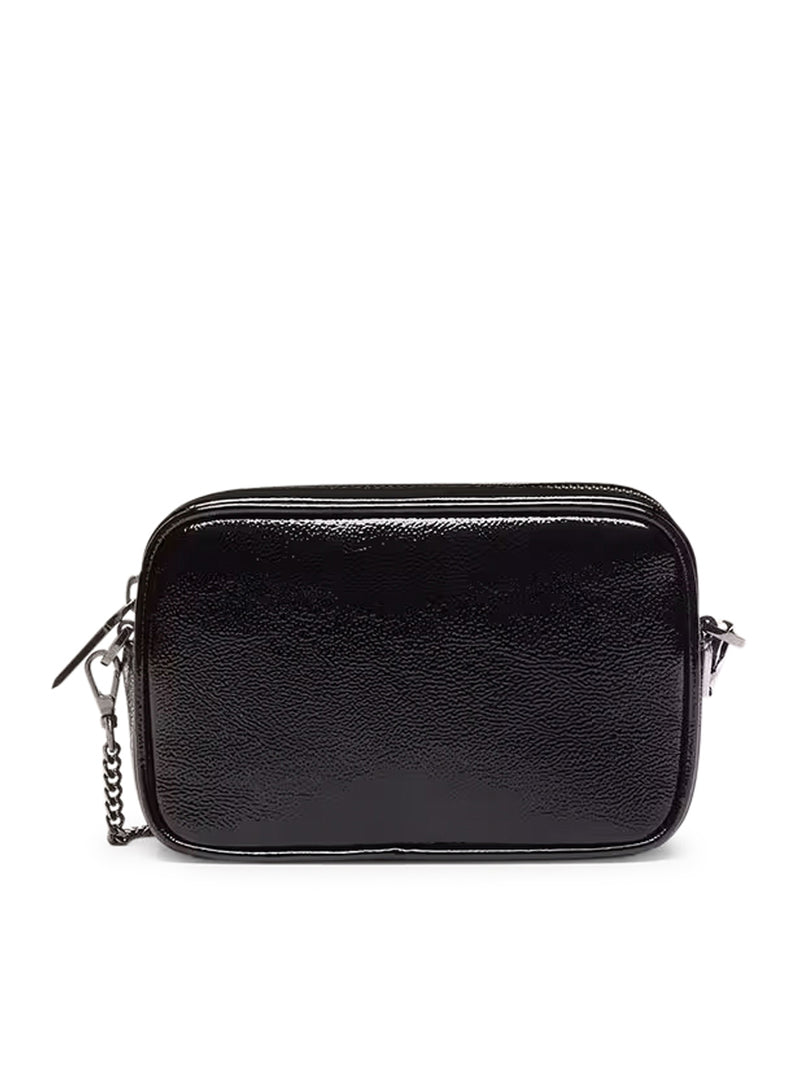 MINI STAR BAG IN BLACK LEATHER AND STAR WITH SWAROVSKI CRYSTALS