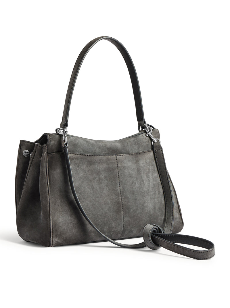SMALL RODEO BAG IN WAXED SUEDE CALFSKIN AND SMOOTH CALFSKIN