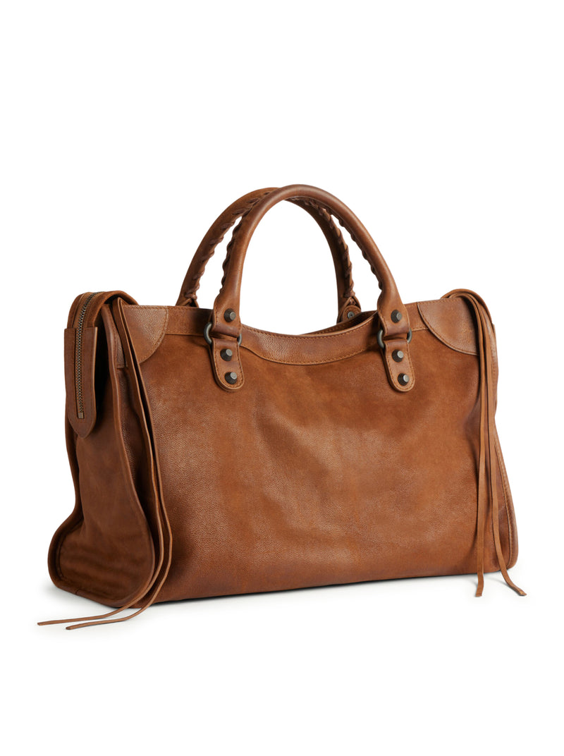 WOMEN`S LE CITY MEDIUM BAG IN CARAMEL