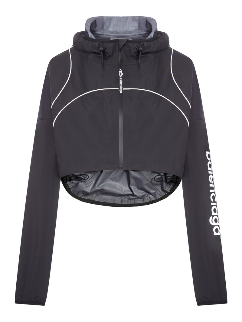TECHWEAR CROPPED JACKET IN BLACK