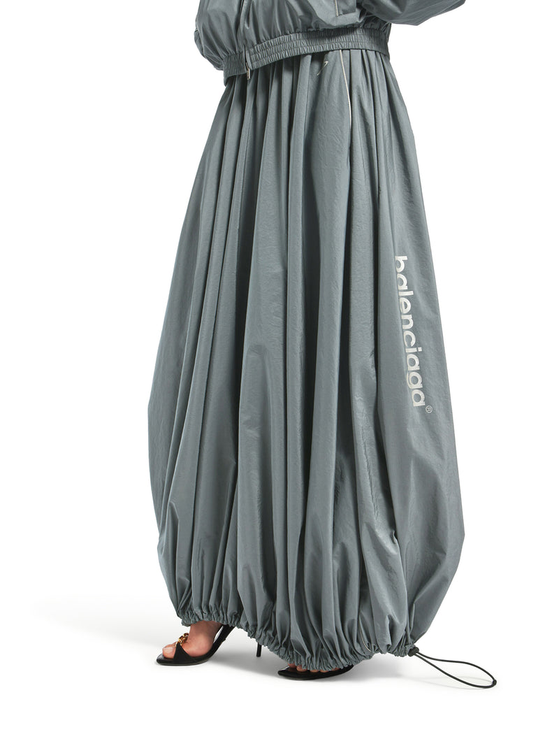 BODIES BALLOON SKIRT IN GREY TECHNICAL COTTON POPLIN