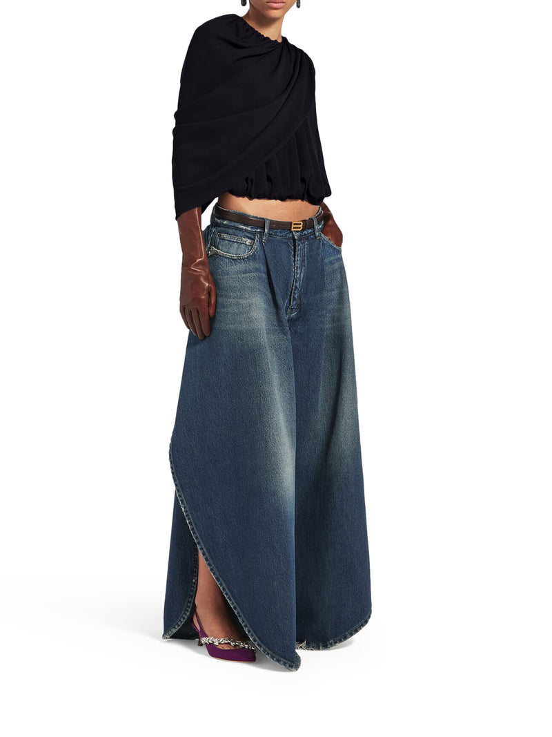 SILK CADY CAPE TOP