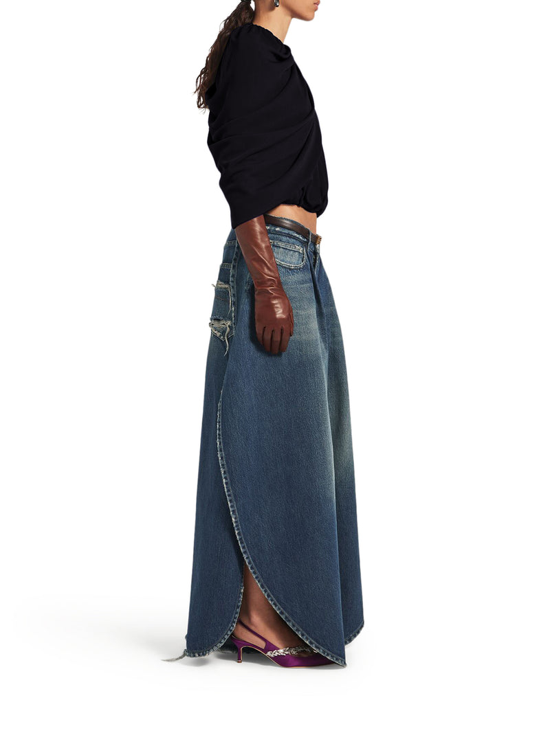 SILK CADY CAPE TOP