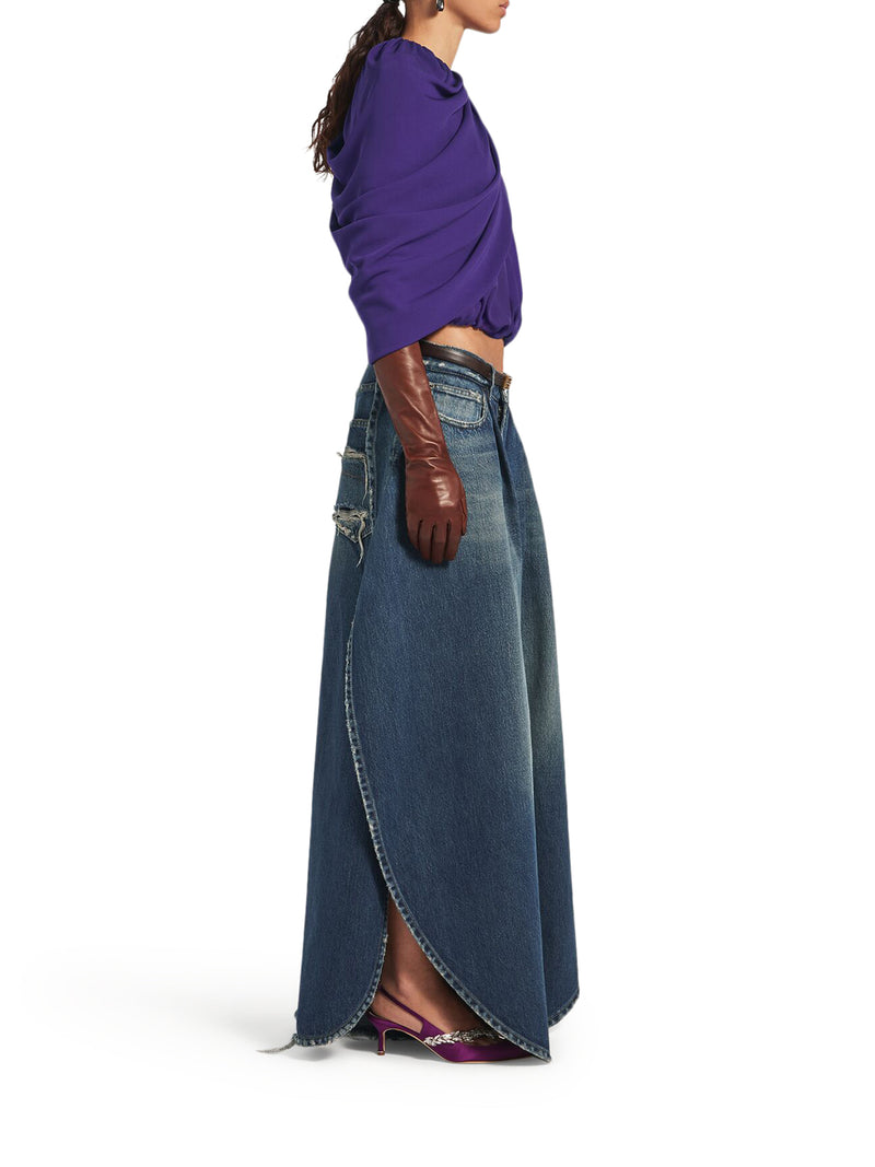 SILK CADY CAPE TOP
