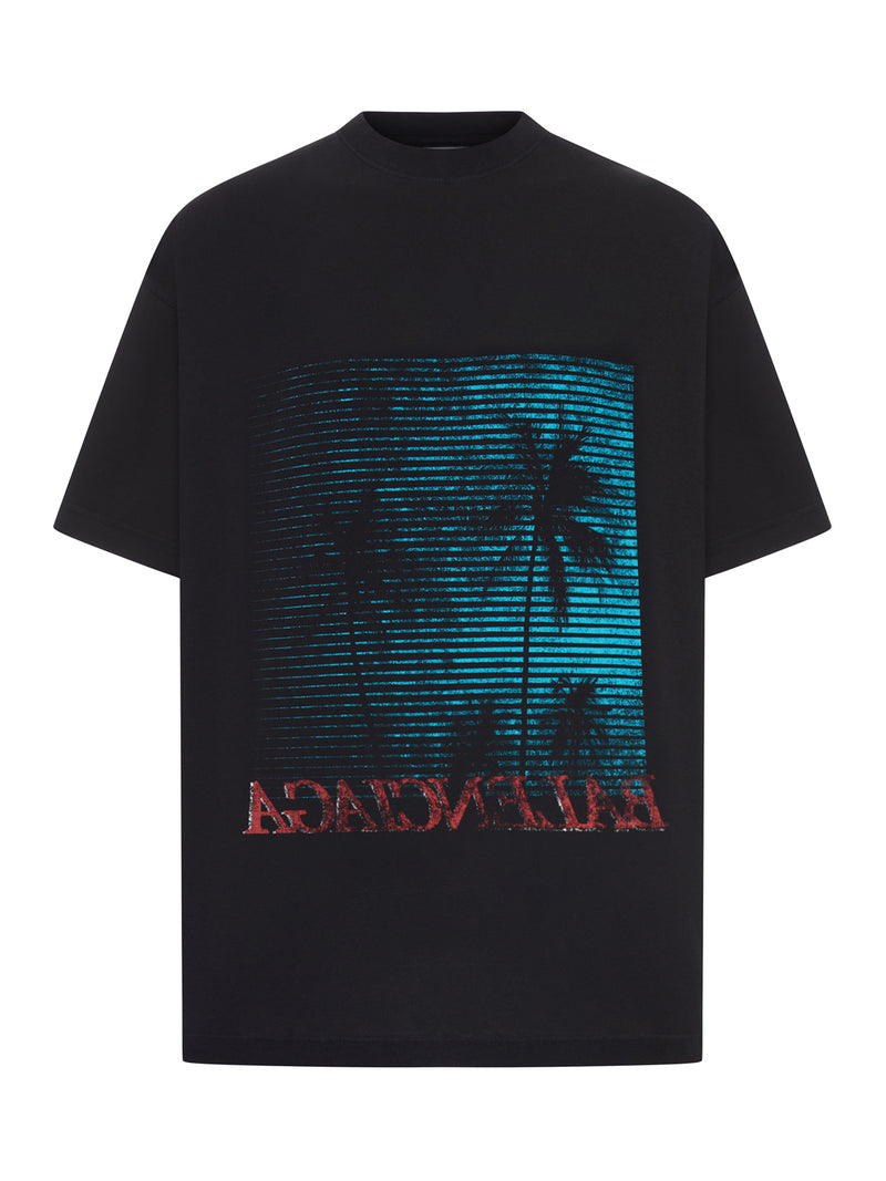 OVERSIZED T-SHIRT IN DRY BLACK JERSEY