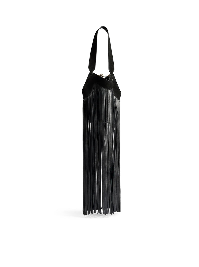 NANO LOTUS FRINGED TOTE BAG
