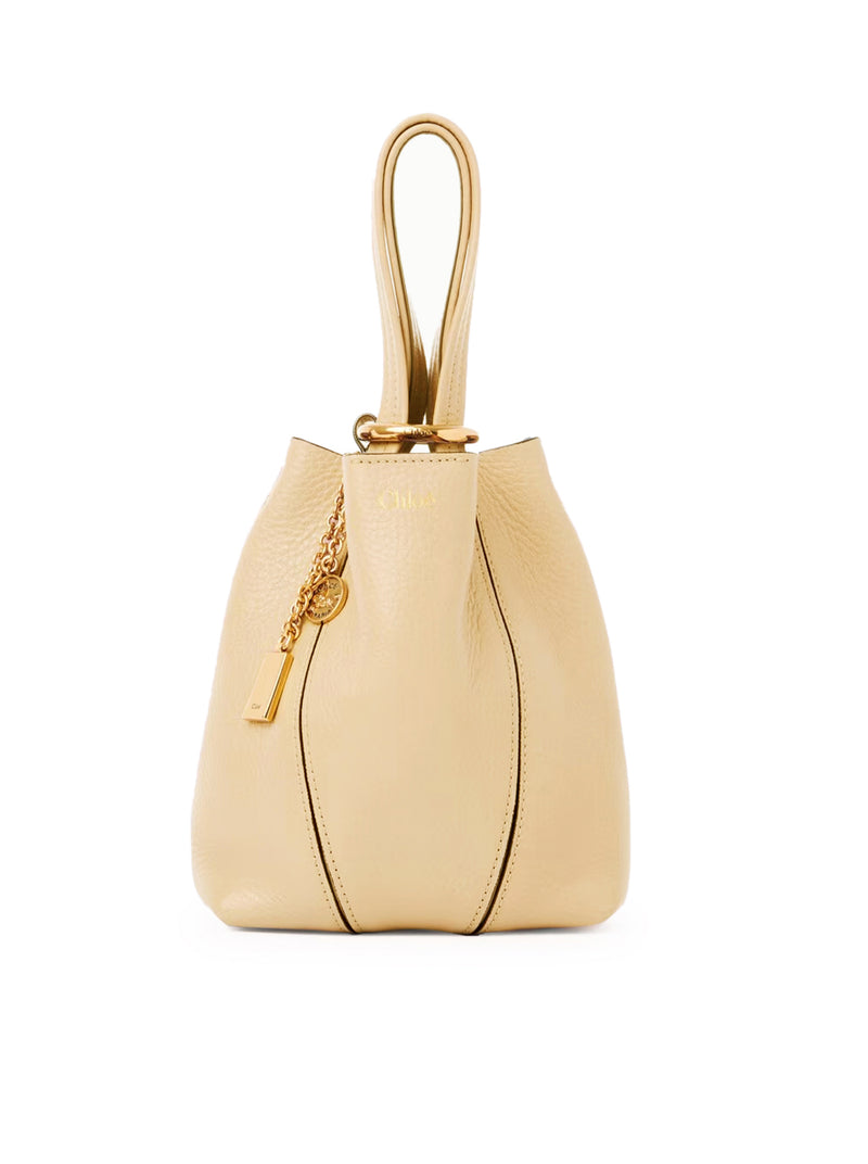 CHLOÉ SPIN SMALL TOTE BAG IN LEATHER