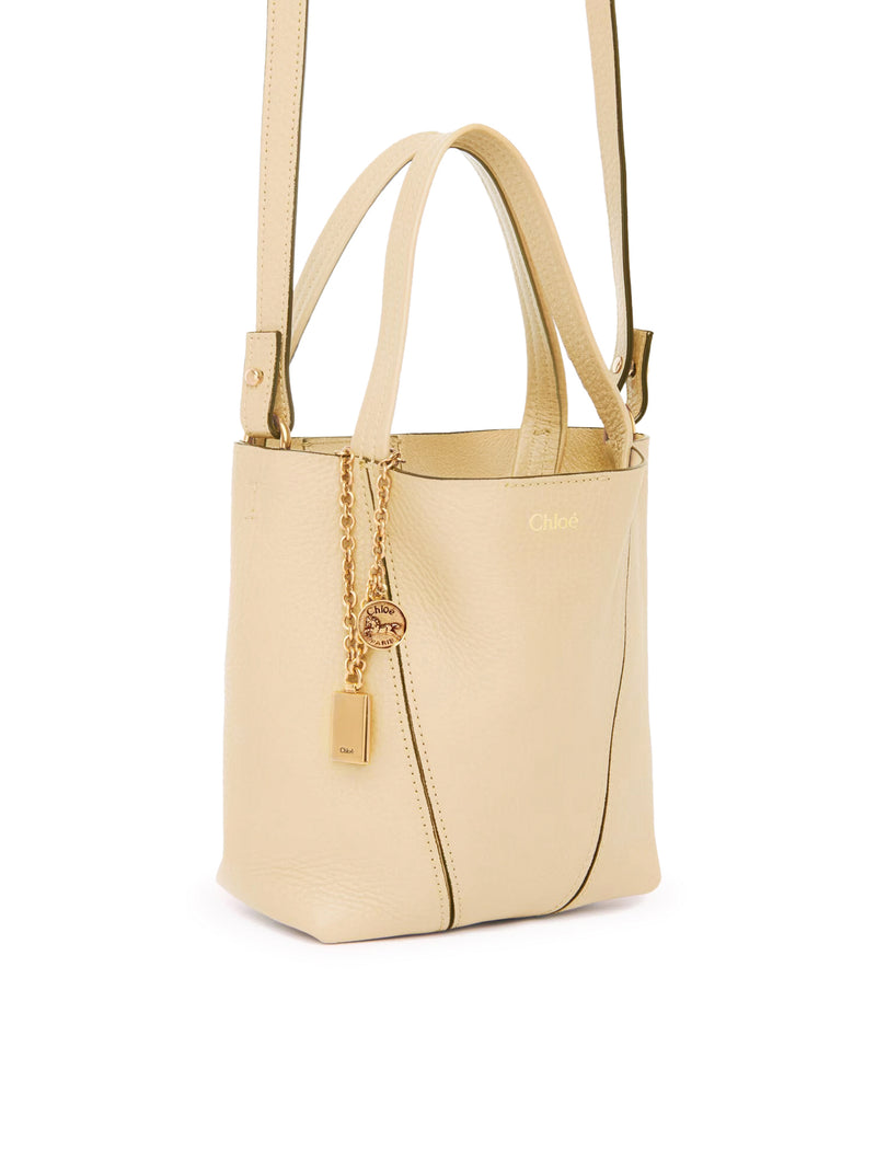CHLOÉ SPIN SMALL TOTE BAG IN LEATHER
