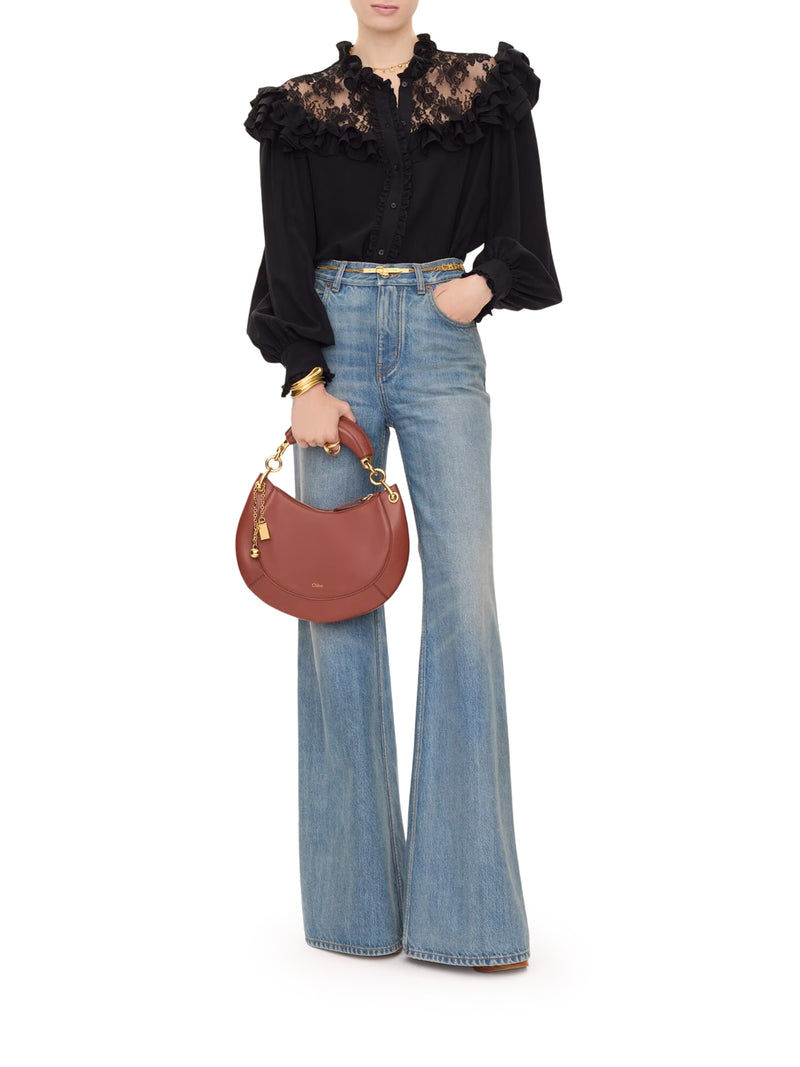 BANANA LEATHER SHOULDER BAG