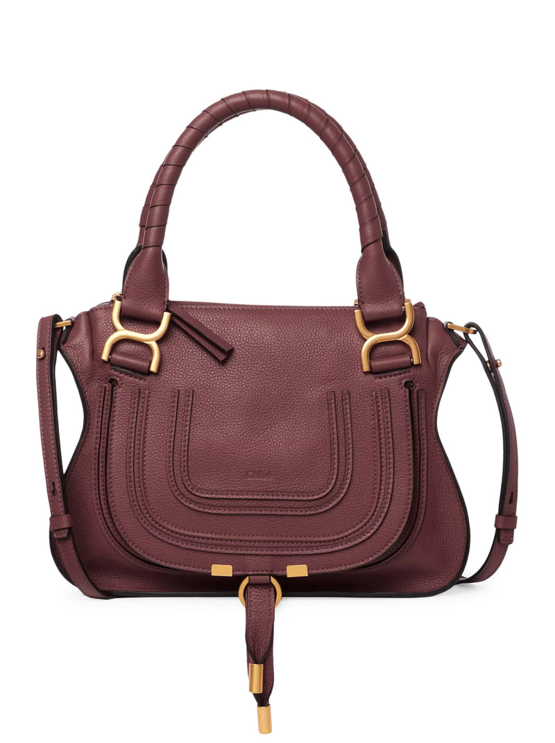 SMALL MERCIE BAG IN GRANATE LEATHER