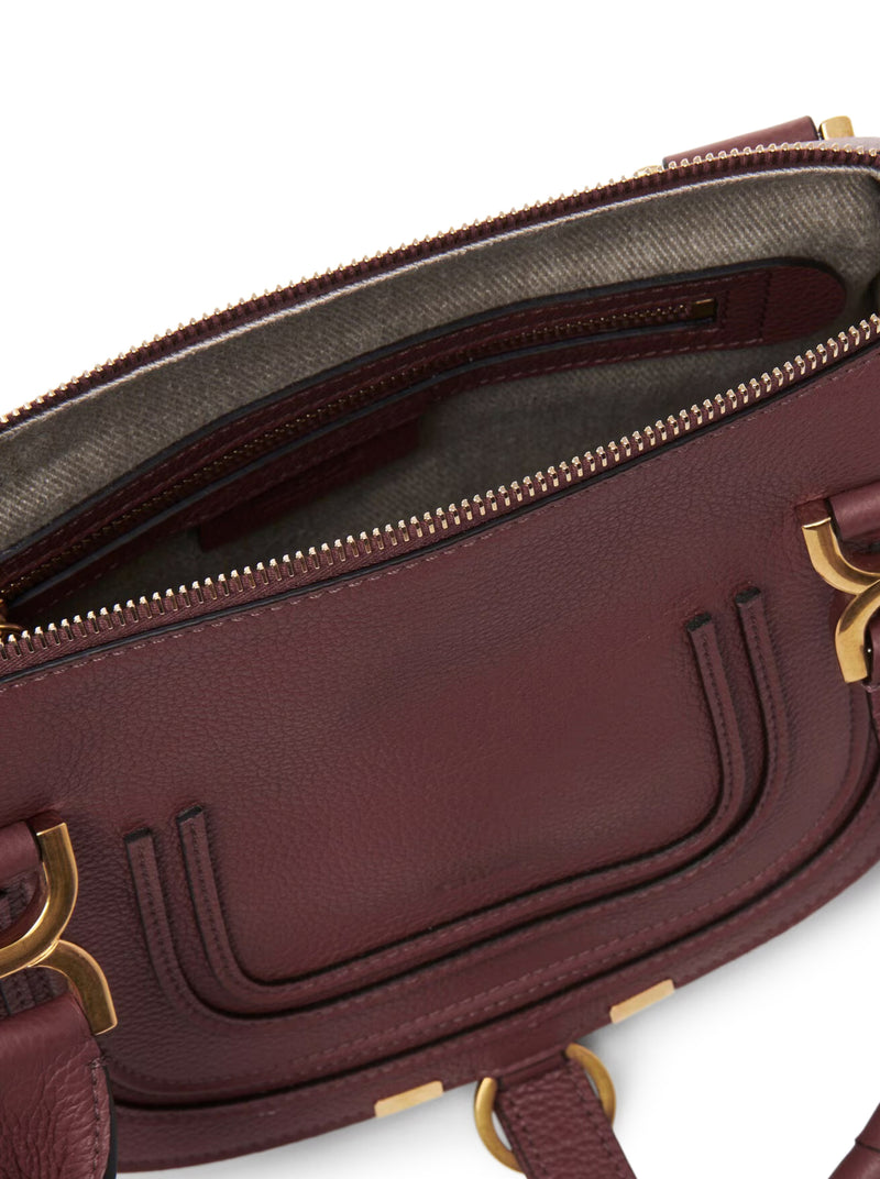 SMALL MERCIE BAG IN GRANATE LEATHER