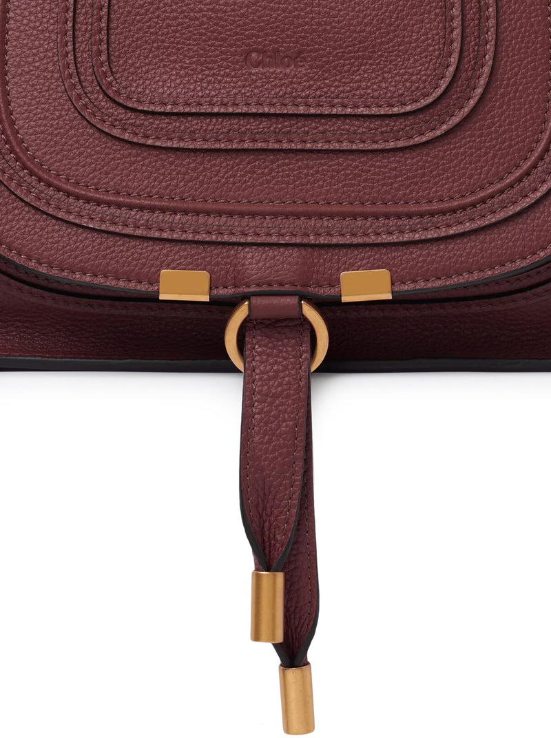 SMALL MERCIE BAG IN GRANATE LEATHER