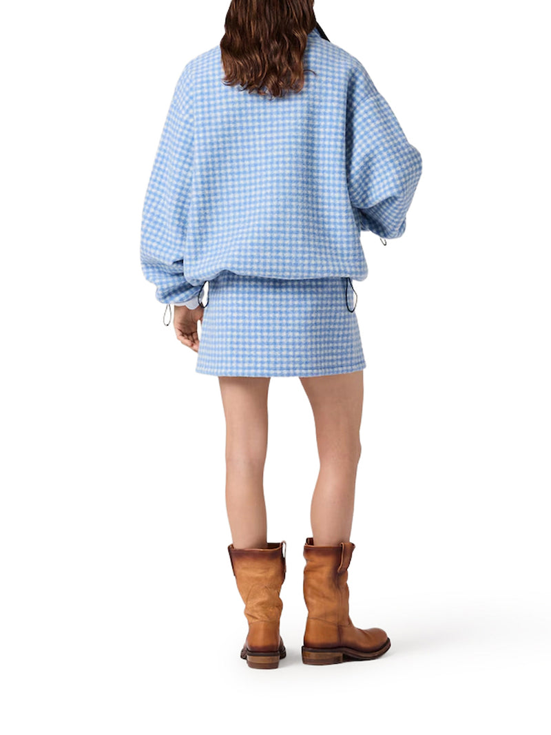 VICHY FLEECE SWEATSHIRT