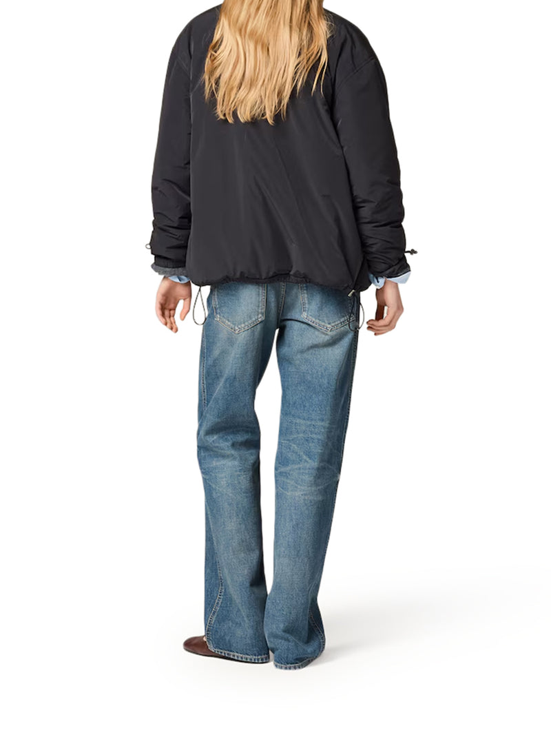 WOOL JACKET WITH LOGO ON THE FRONT