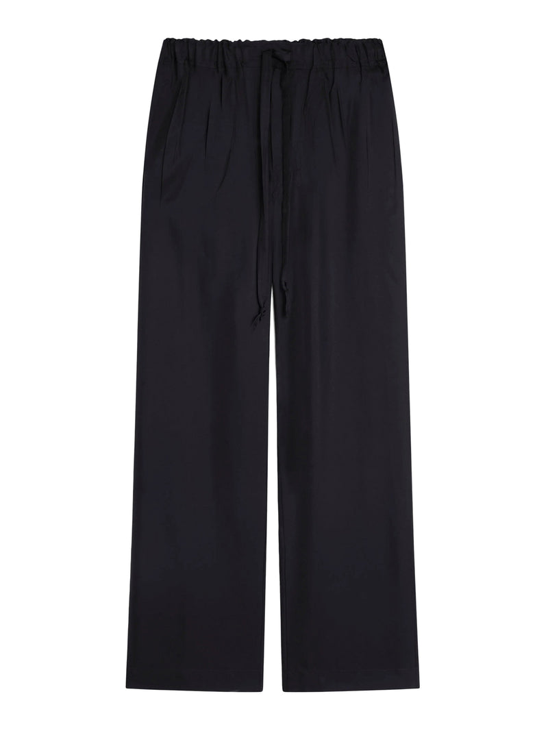 SILK DRAWSTRING TROUSERS