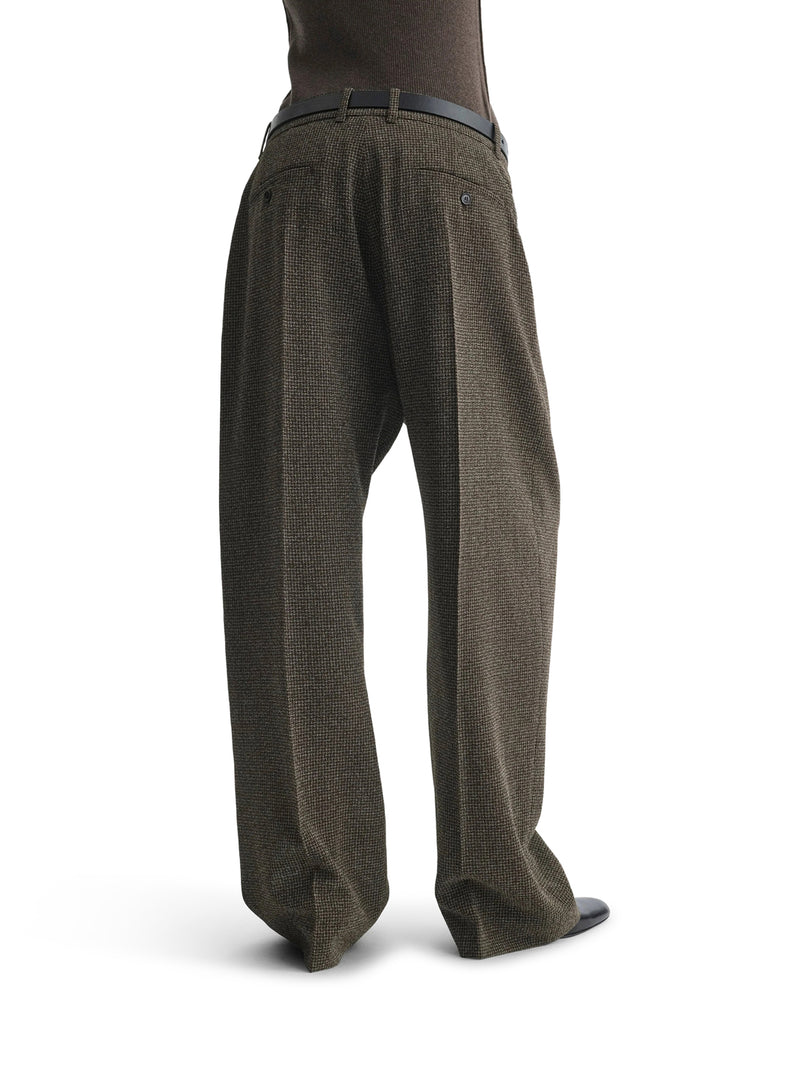 DROP-FIT WOOL TAILORED TROUSERS