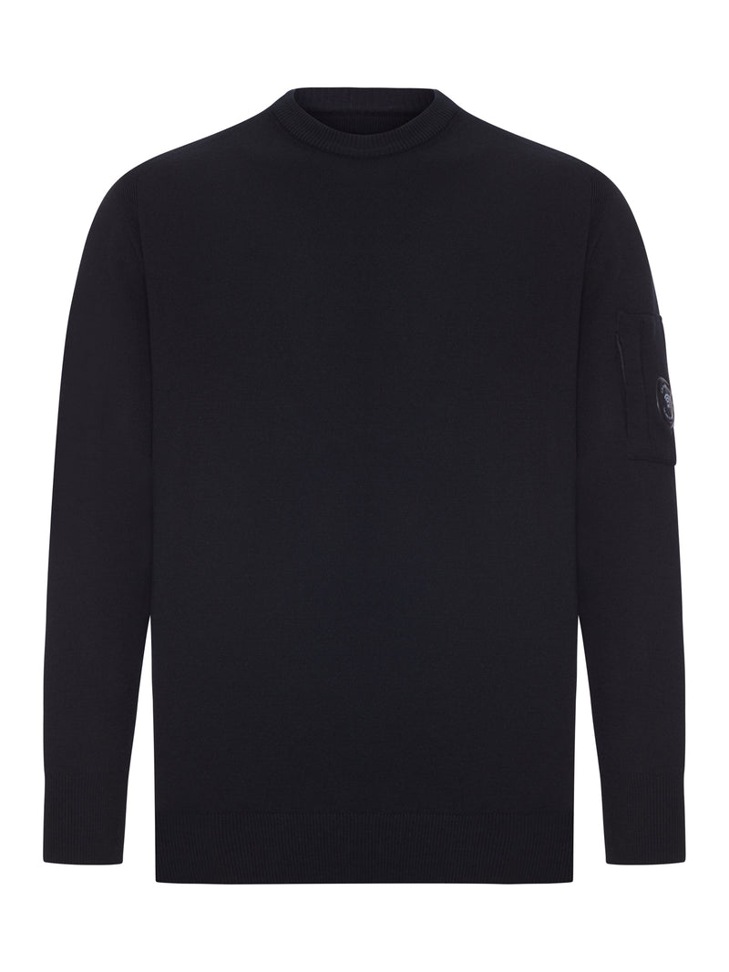 CREW NECK SWEATER IN EXTRAFINE MERINO WOOL