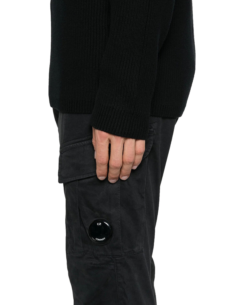 COTTON CARGO PANTS WITH LOGO
