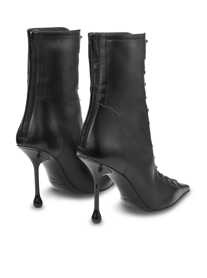 SCARLETT 95 ANKLE BOOTS IN BLACK NAPPA LEATHER