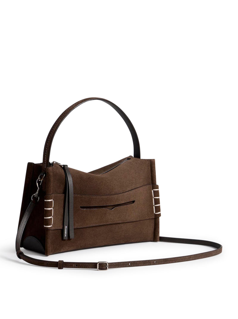 LOAFER BAG IN BROWN SUEDE