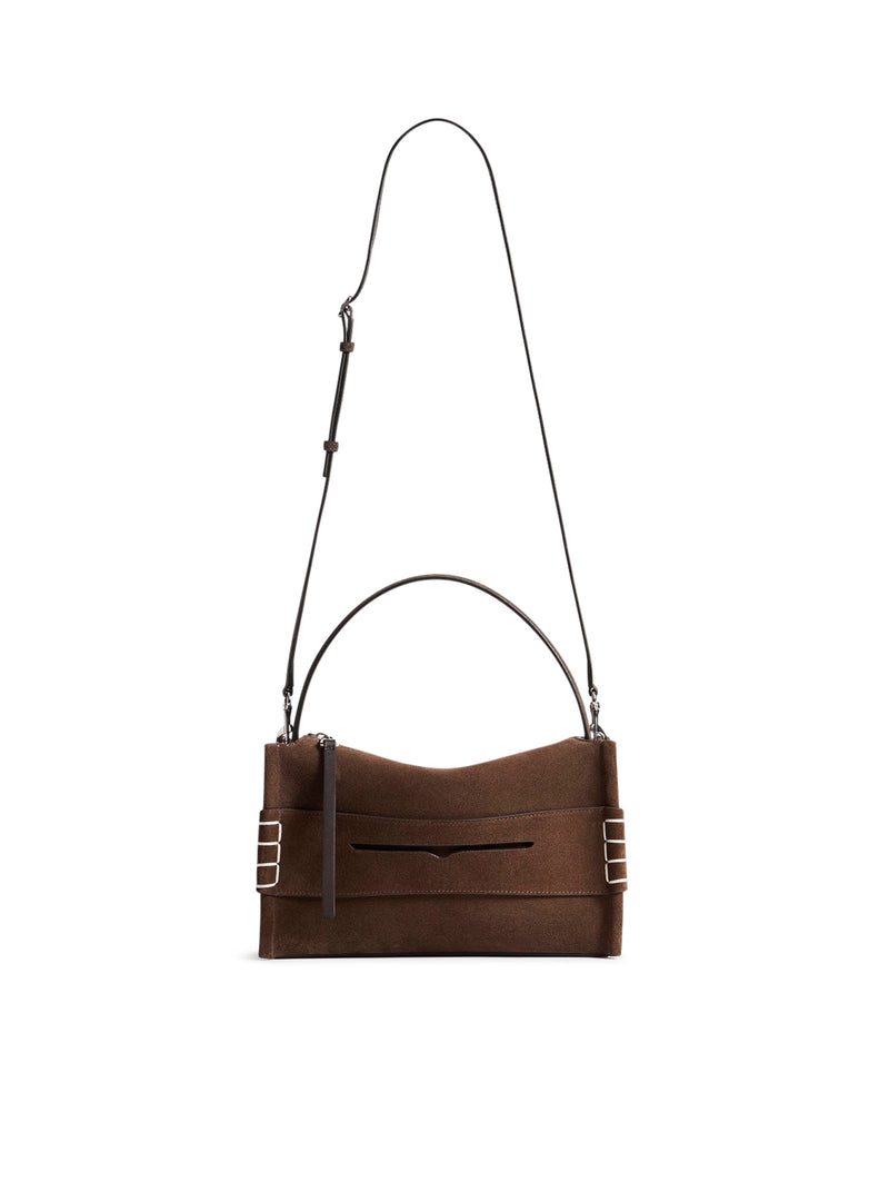 LOAFER BAG IN BROWN SUEDE