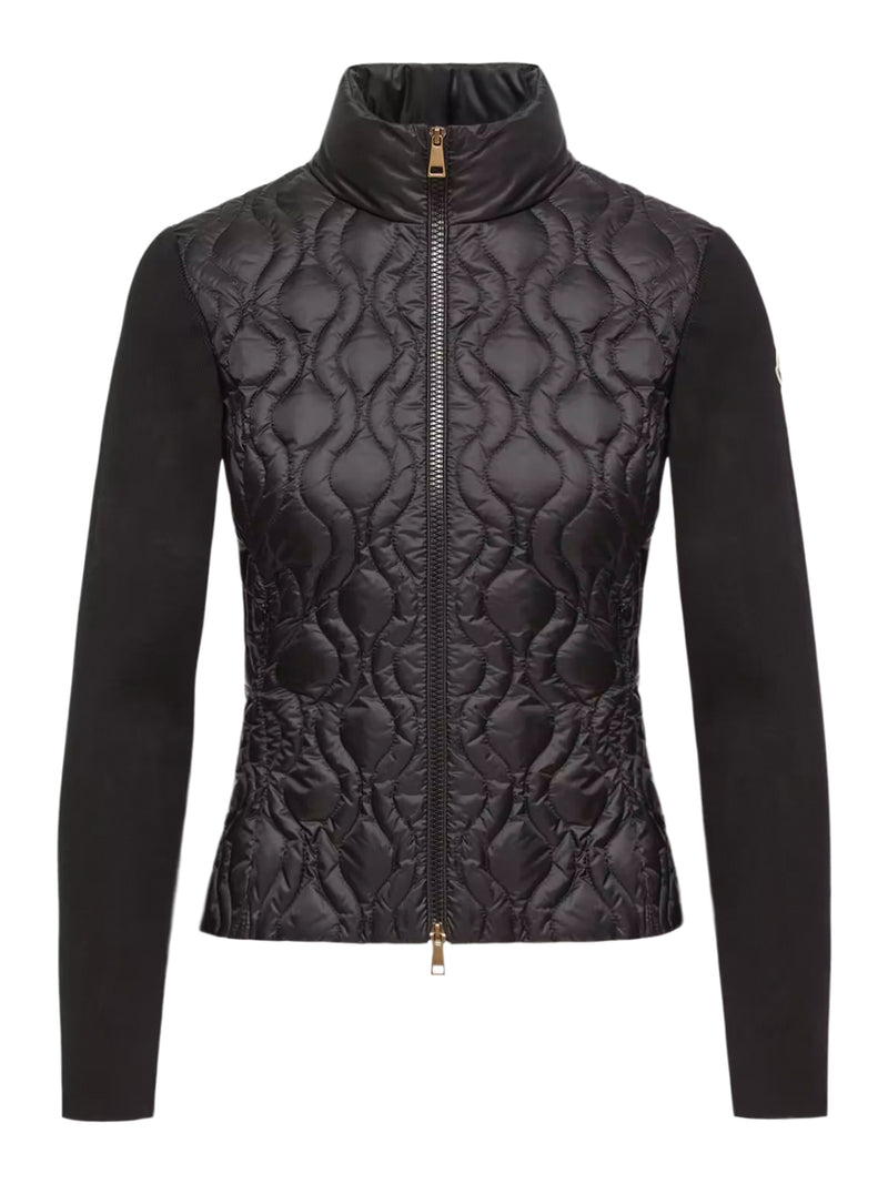COTTON PADDED CARDIGAN WITH ZIP