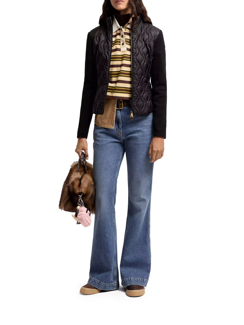 COTTON PADDED CARDIGAN WITH ZIP