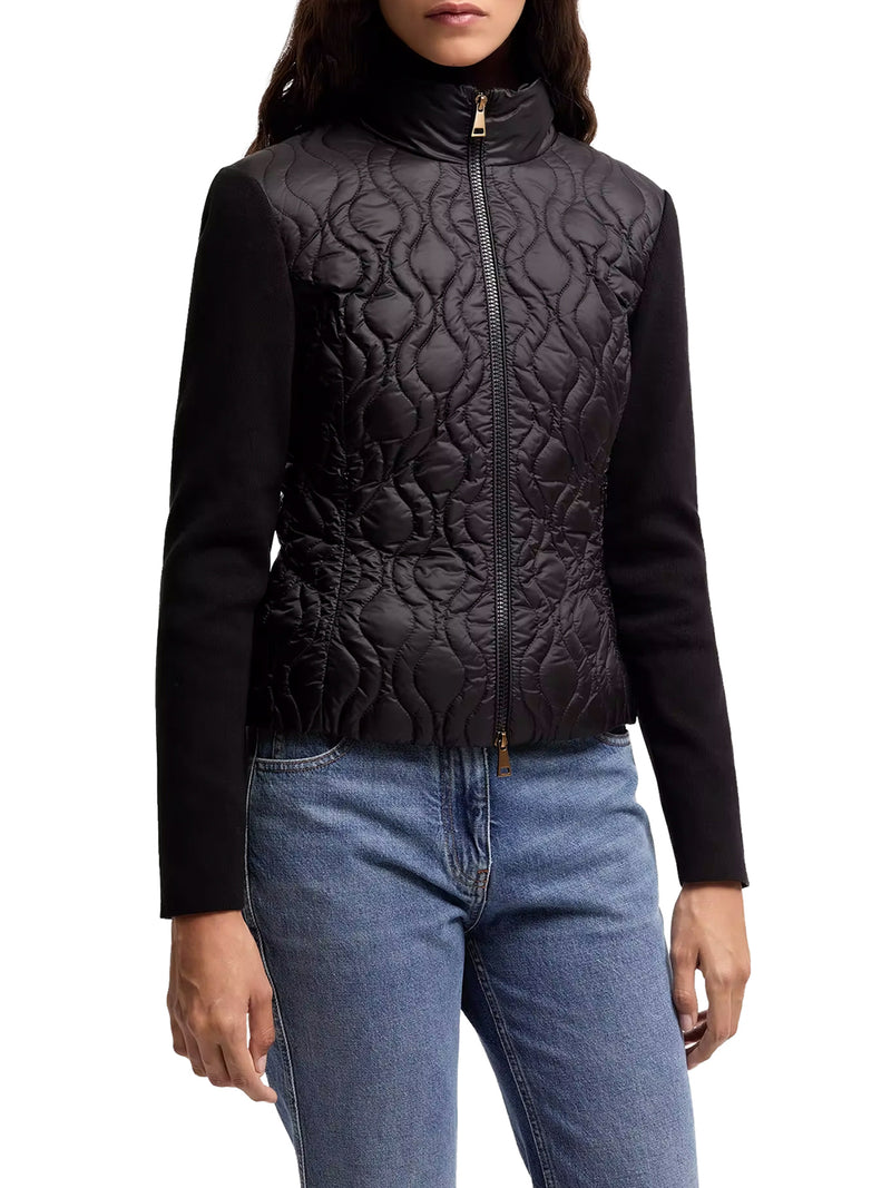 COTTON PADDED CARDIGAN WITH ZIP