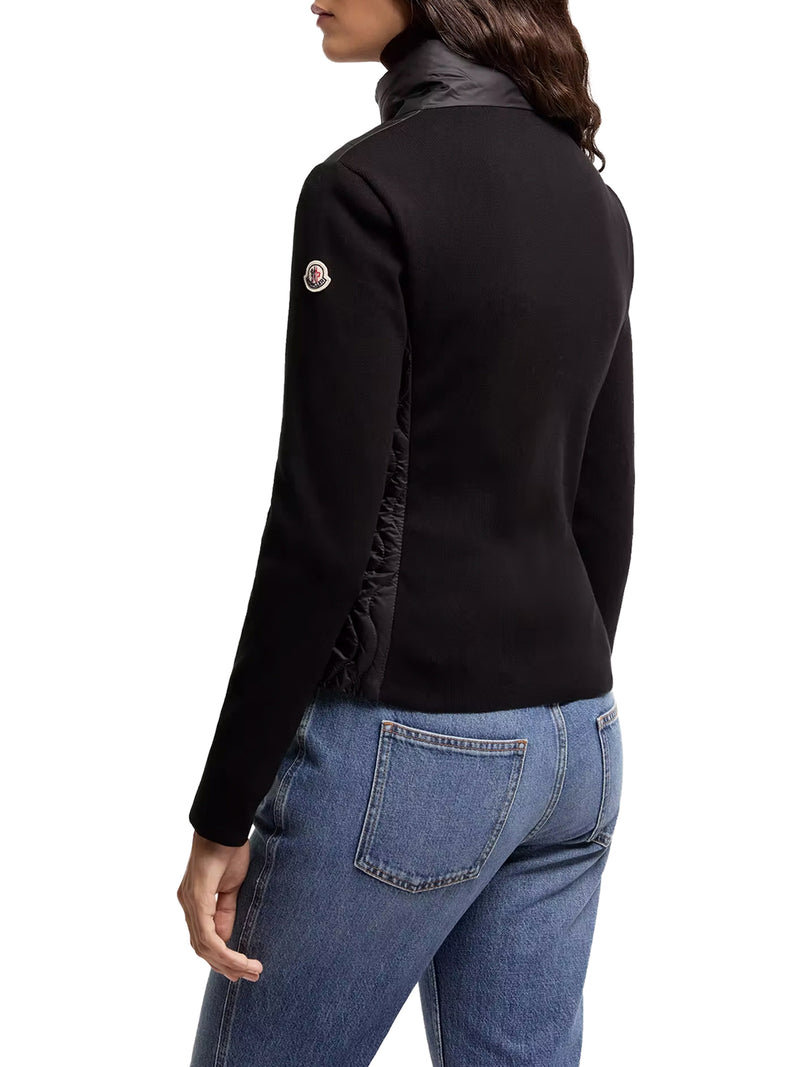 COTTON PADDED CARDIGAN WITH ZIP