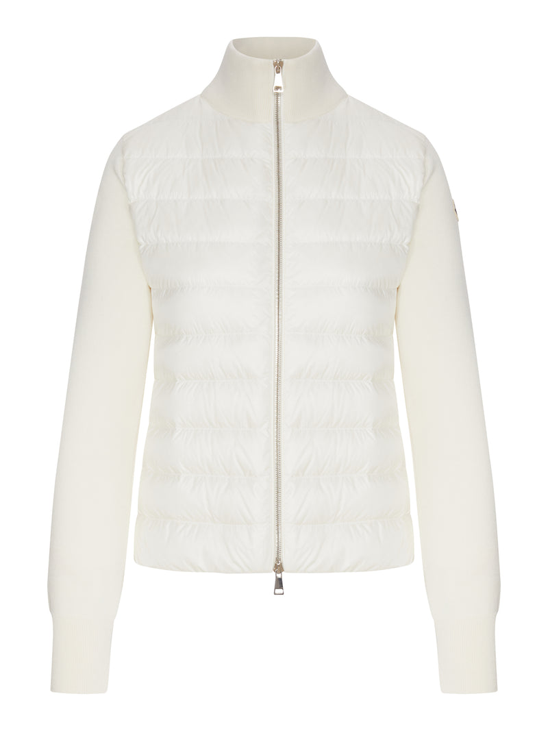 WOOL PADDED CARDIGAN WITH ZIP