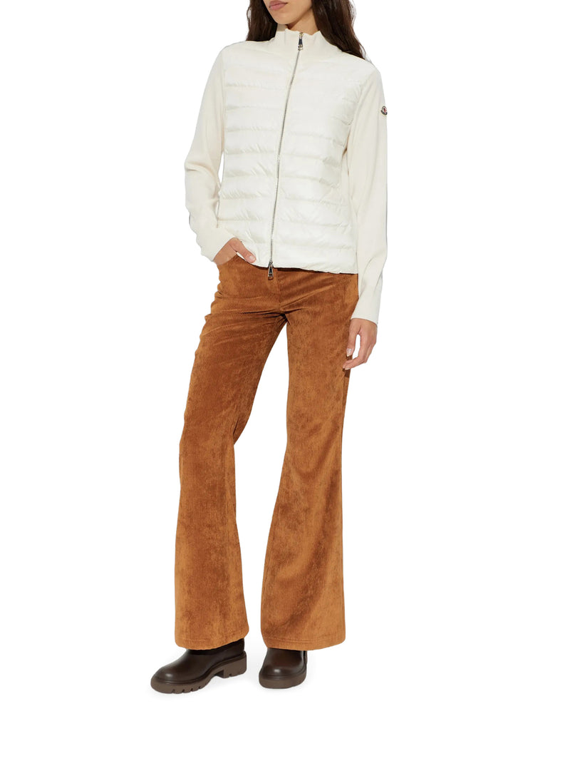 WOOL PADDED CARDIGAN WITH ZIP