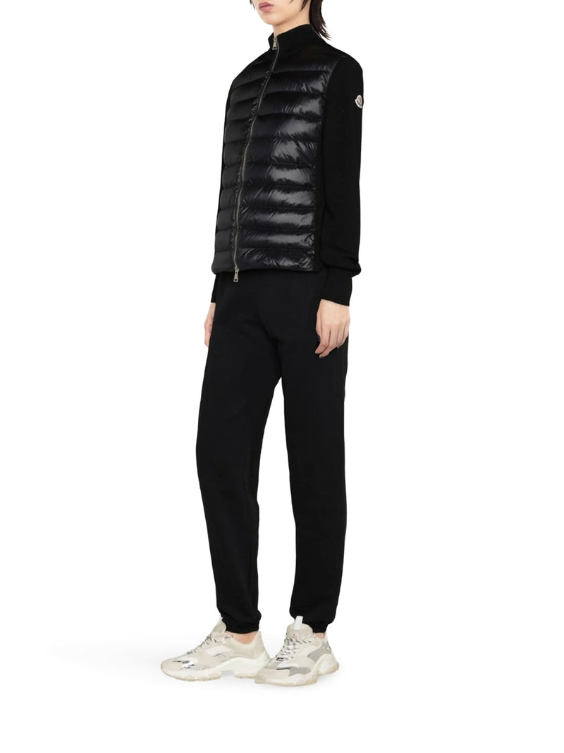 WOOL PADDED CARDIGAN WITH ZIP
