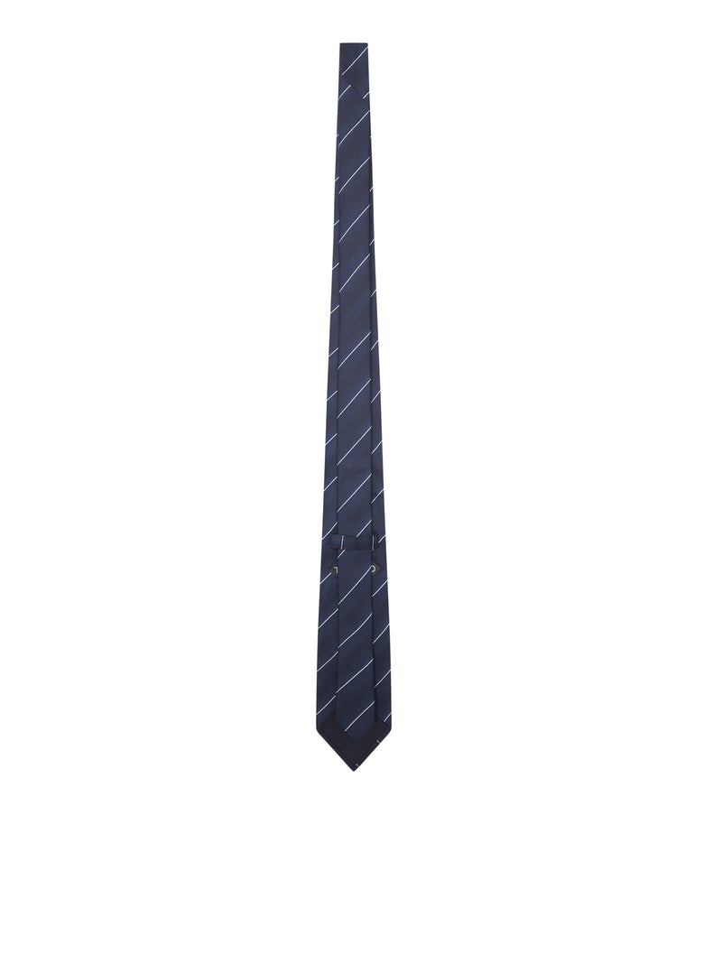 SILK TIE WITH GEOMETRIC PATTERN