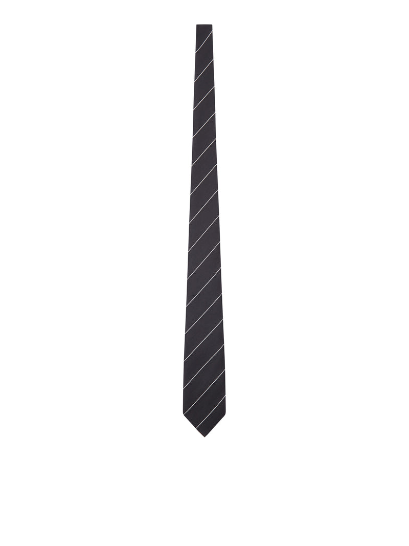 SILK TIE WITH GEOMETRIC PATTERN