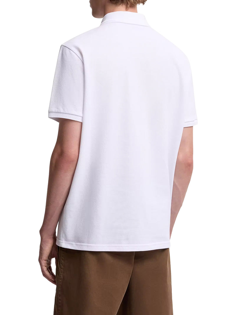 COTTON PIQUET POLO SHIRT WITH LOGO PATCH